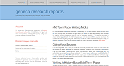 Desktop Screenshot of genecaresearchreports.com